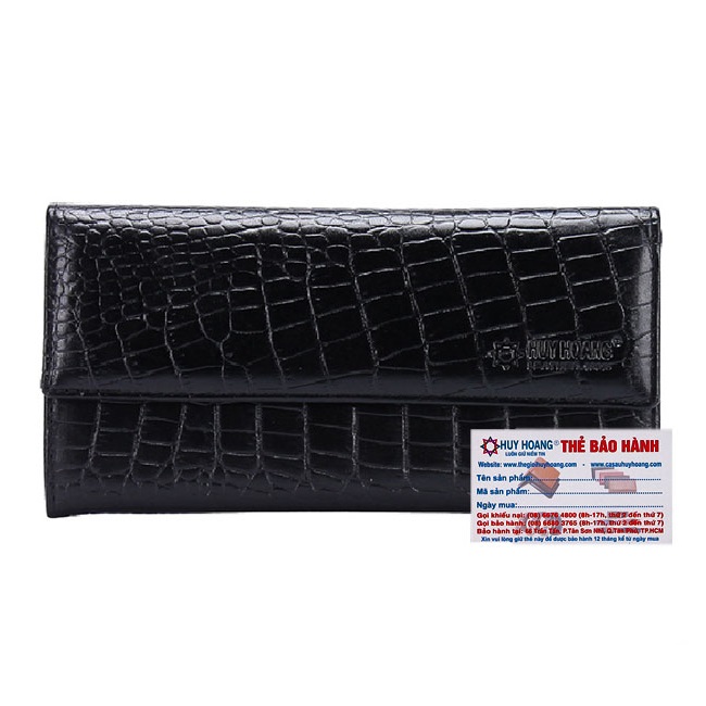 Ví nữ da bò vân cá sấu nhỏ 3 gấp lửng nhiều màu hk3148-49-50