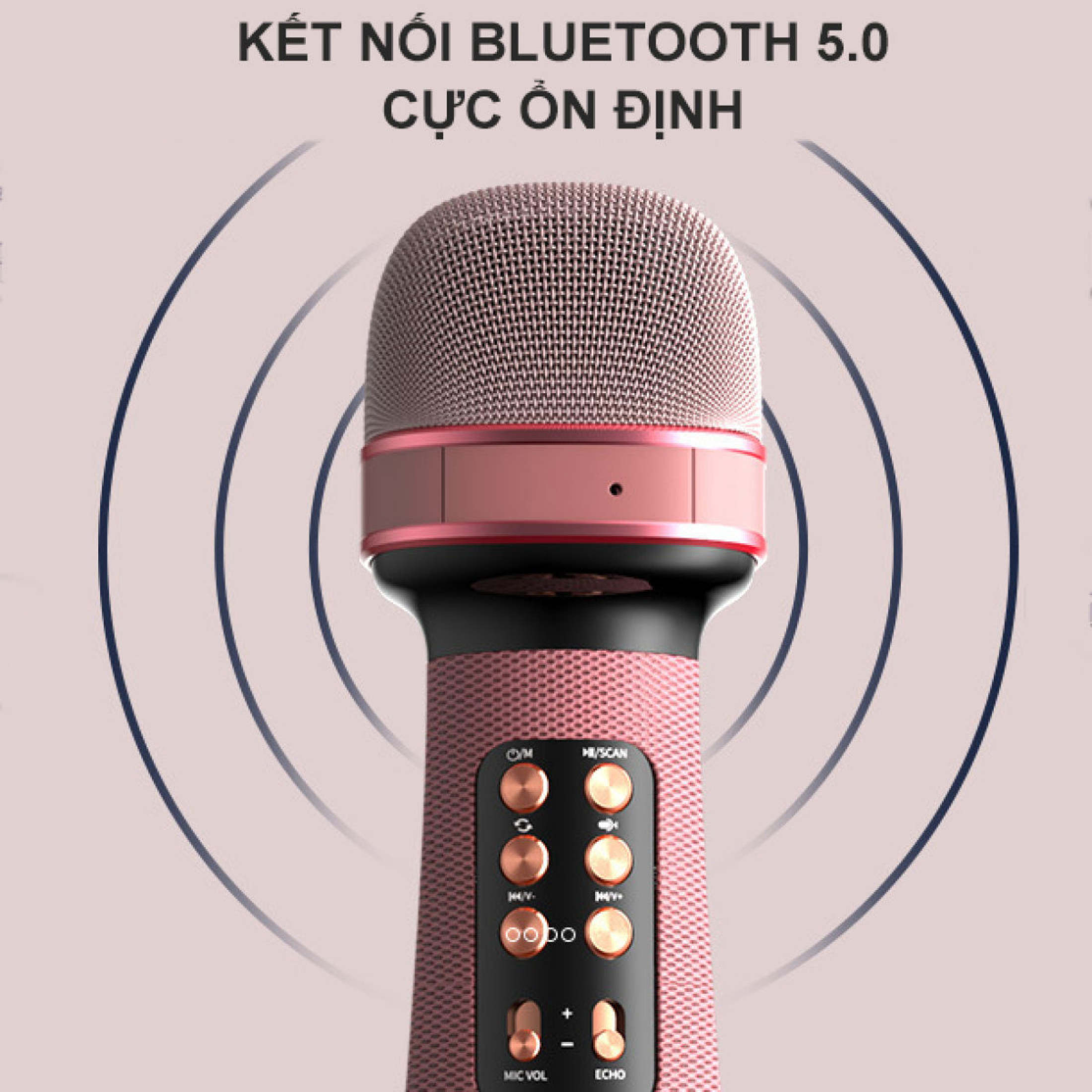 Mic Karaoke Kiêm Loa Bluetooth WS-900, Micro Karaoke Bluetooth mini cầm tay Nâng giọng cực chất, Loa hát karaoke. Bảo Hành 12 Tháng