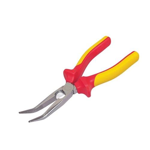Kìm nhọn mỏ cong Stanley 84-008 20cm (Đỏ phối vàng)