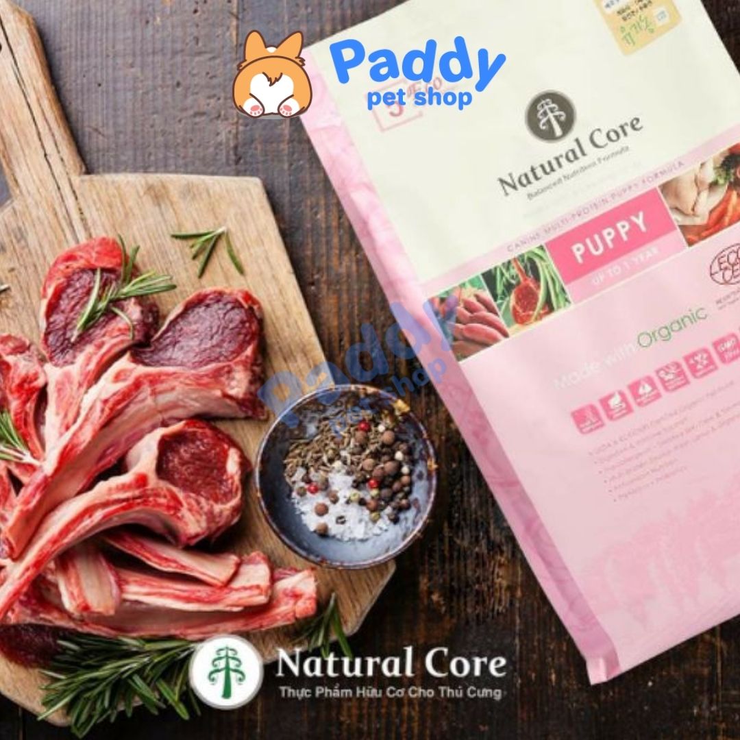 Hạt Cho Chó Con Hữu Cơ Natural Core Puppy 5A Vị Cừu