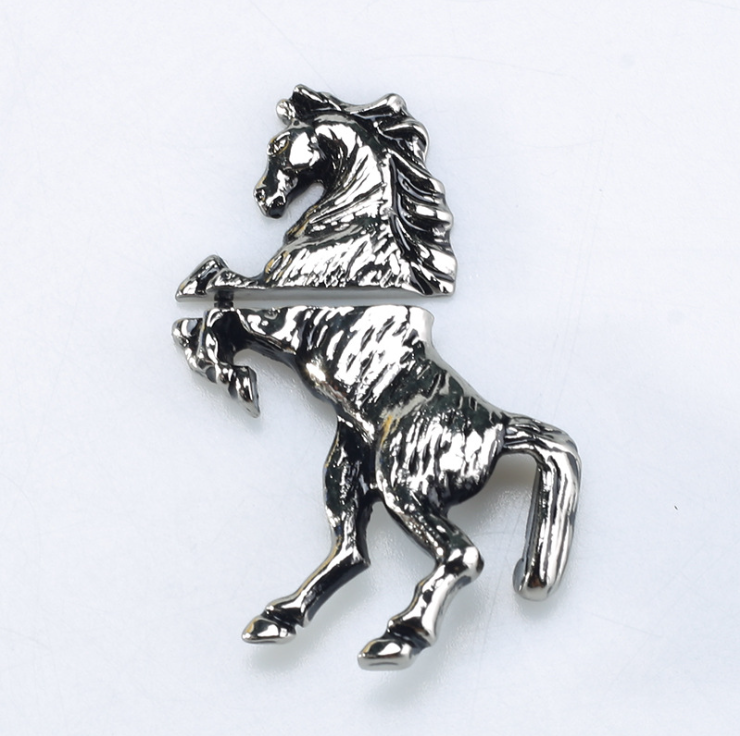 Emblem hình dán bật lửa Zippo ngựa bạc
