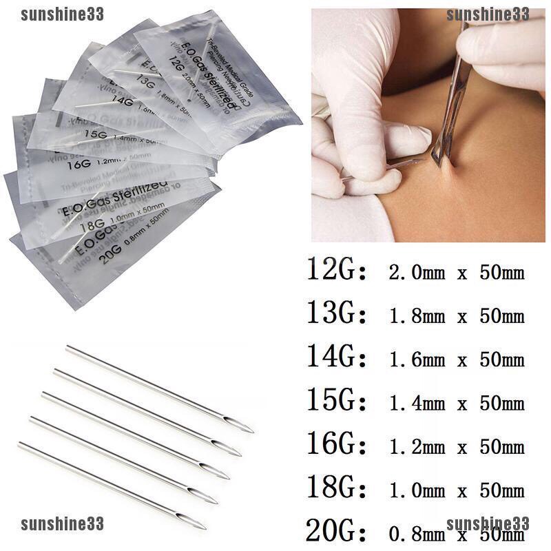 Kim cứng xỏ khuyên đủ size