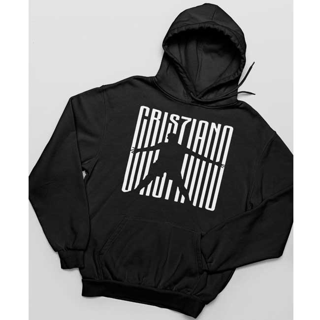 Áo hoodie đen in hình ronaldo cr7 quỷ đỏ cực hot!!