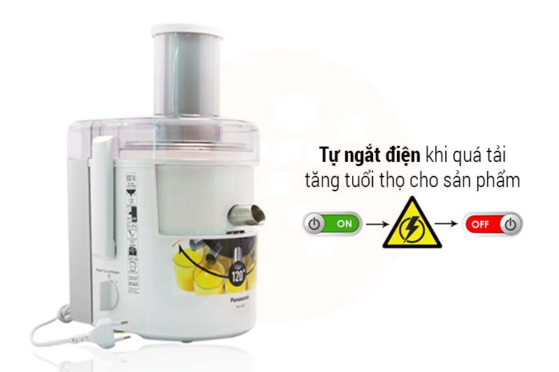 Máy ép trái cây Panasonic (Nhật Bản) MJ-SJ01WRA 800W (Mới 100%, bảo hành chính hãng 12 tháng)