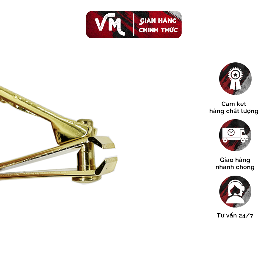 Bấm cắt móng tay mini mạ vàng có móc treo