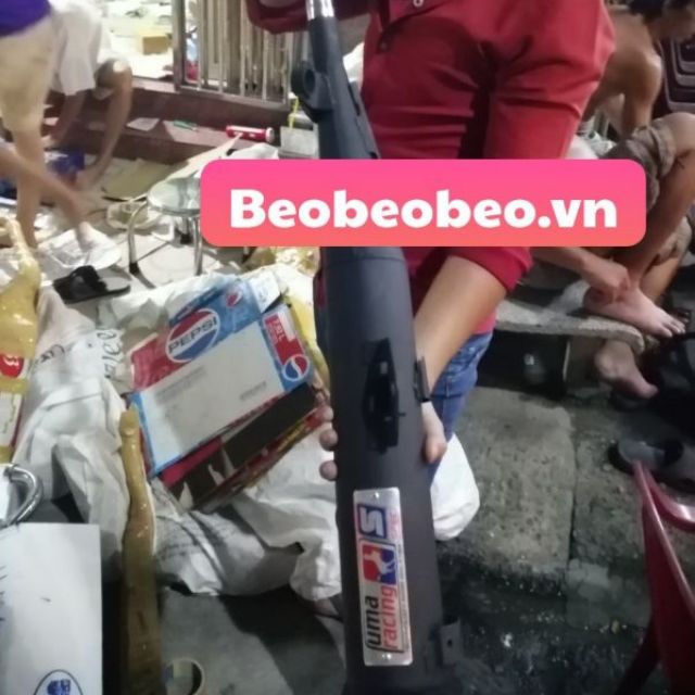 Pô xe máy: Pô uma, pô exciter dành cho xe exciter 135 5 số (pô êm sản xuất tại sai gòn), âm thanh êm nổ tê tái