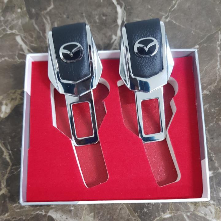 Bộ 2 chiếc chốt khóa dây đai an toàn, chống kêu ô tô, xe hơi Maz.da 4S-MA