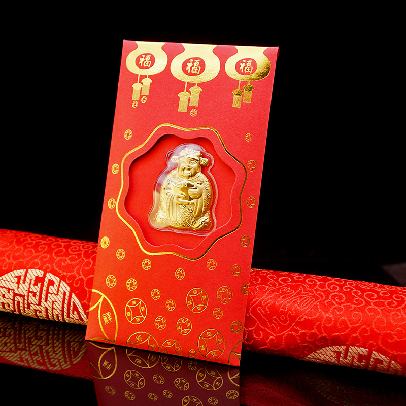Bao lì xì mạ vàng THẦN TÀI