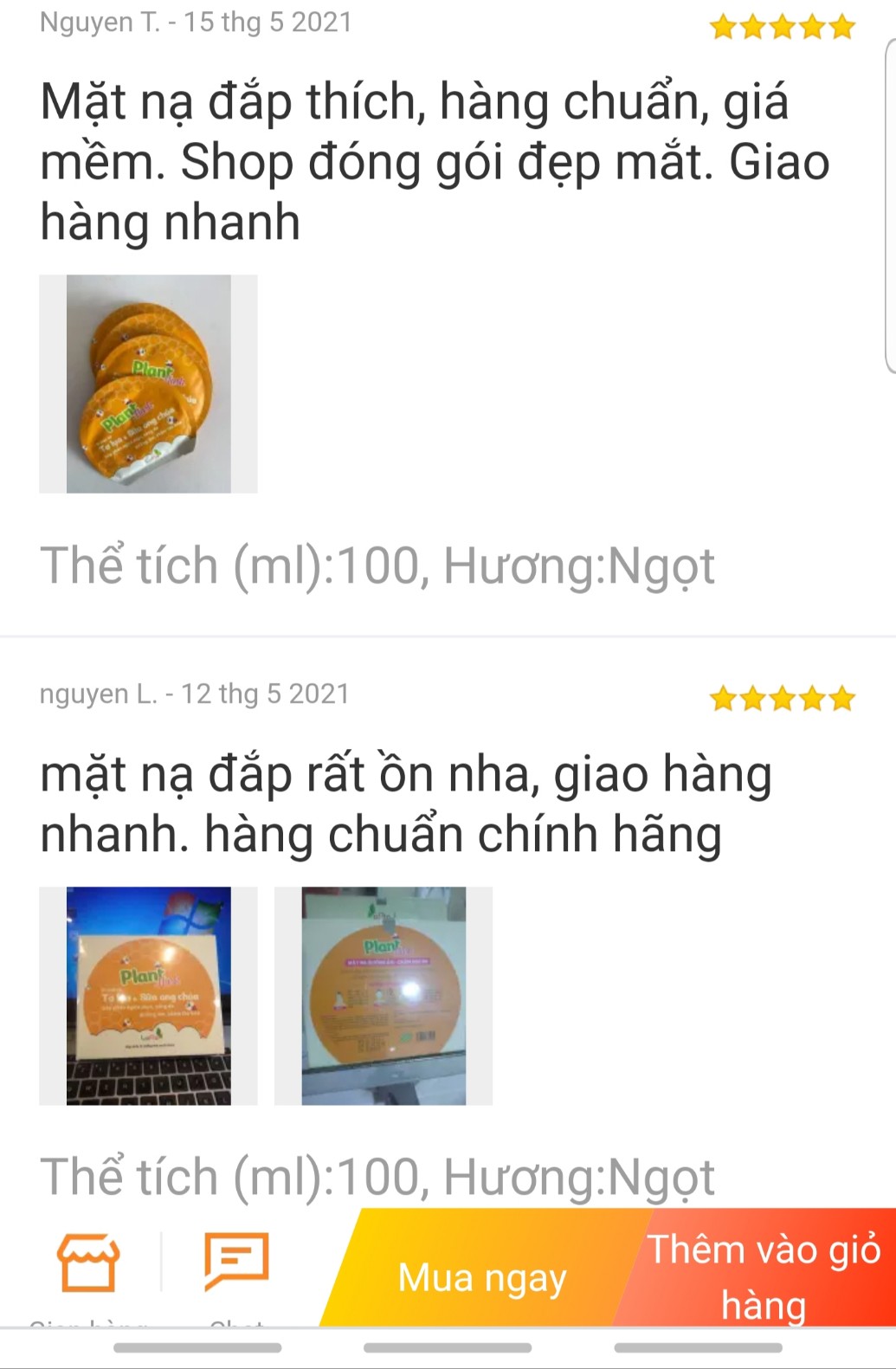 Mặt nạ tơ lụa sữa ong chúa plant mask