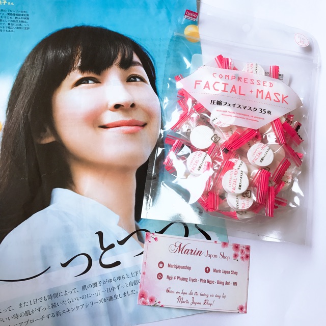 (Chuẩn Nhật) Mặt nạ Mask nén Daiso Nhật Bản