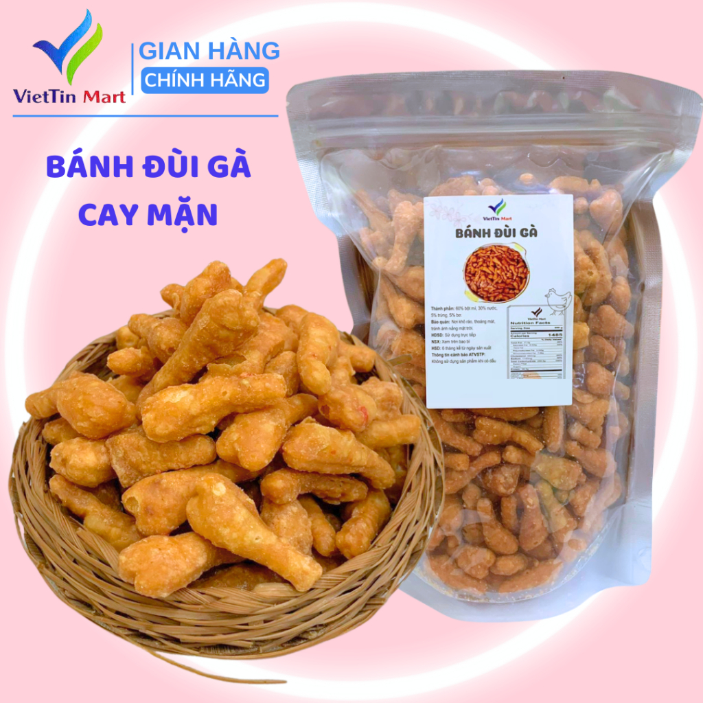 1KG ĐÙI GÀ CAY MẶN -Viettin Mart