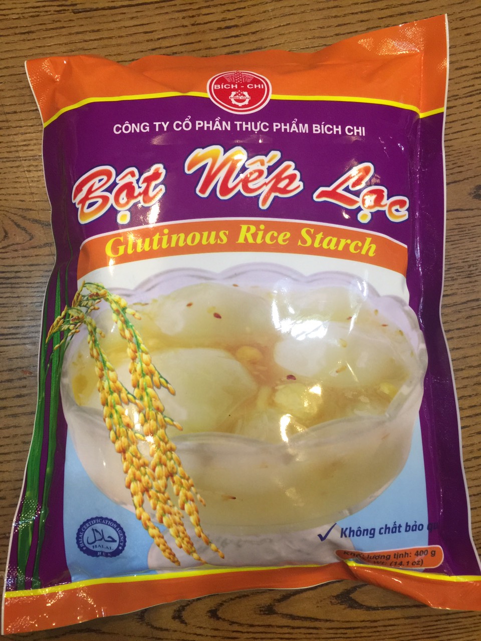 BỘT NẾP LỌC BÍCH CHI GÓI 400 GRAM