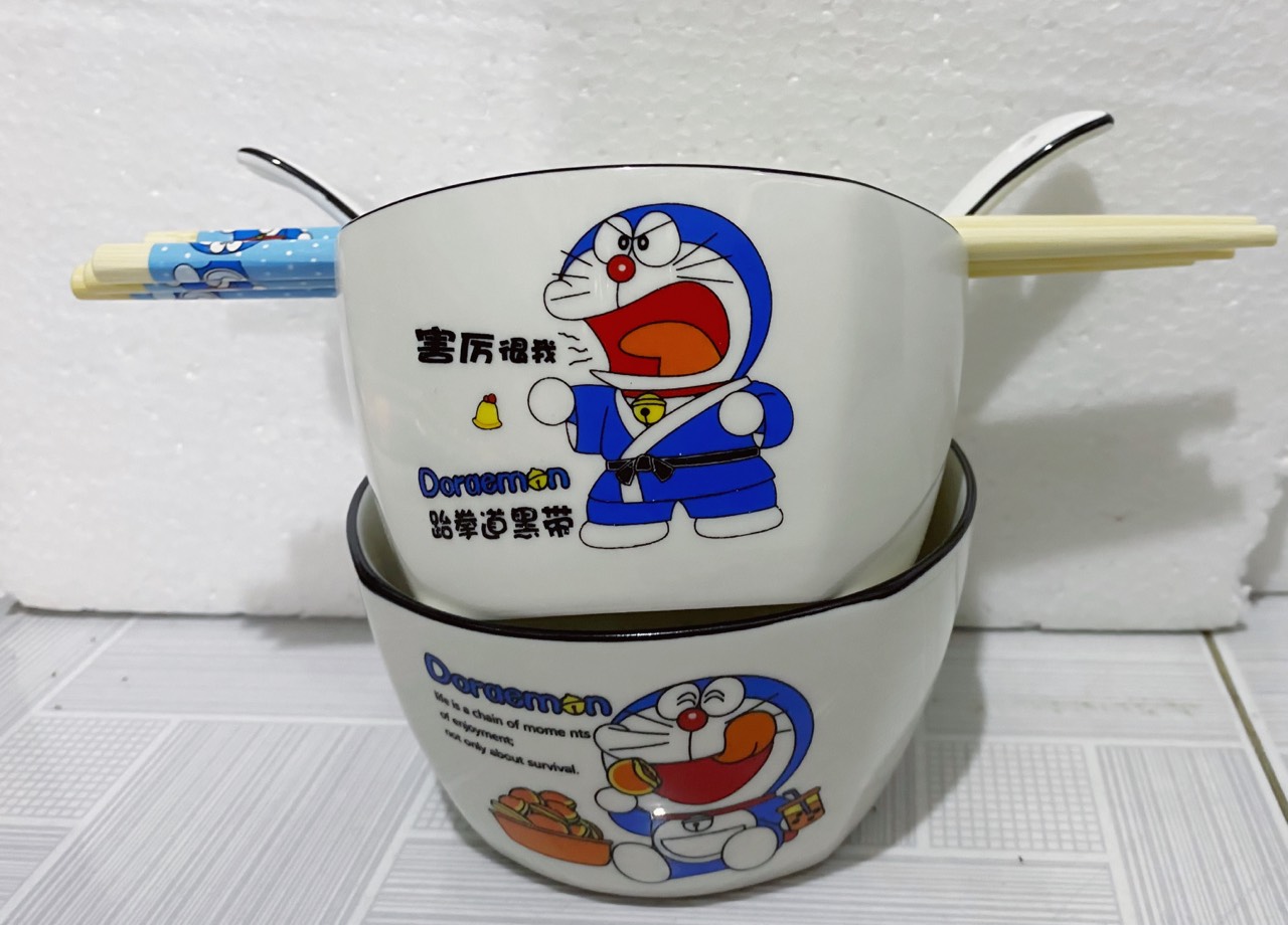 Chén sứ có hình DORAEMON dễ thương sang trọng