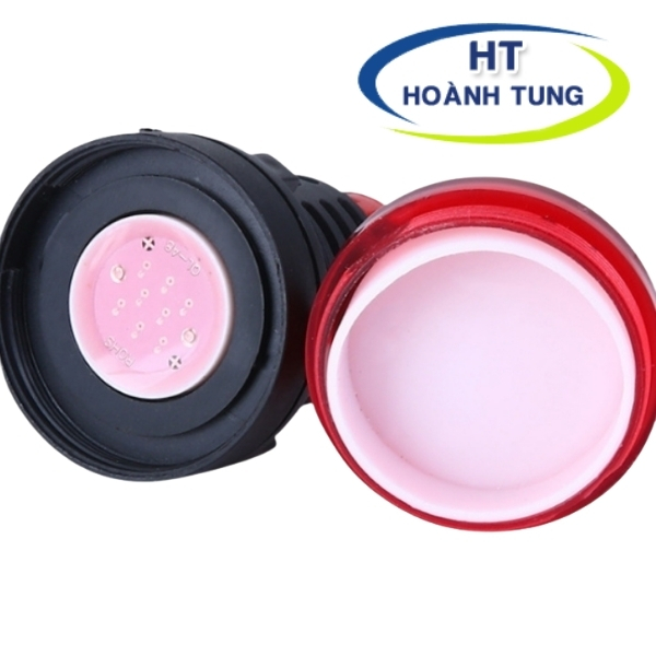 Đèn led AD16-30DS báo pha phi 30mm điện áp 220VAC 3 màu đỏ, xanh lá, màu vàng