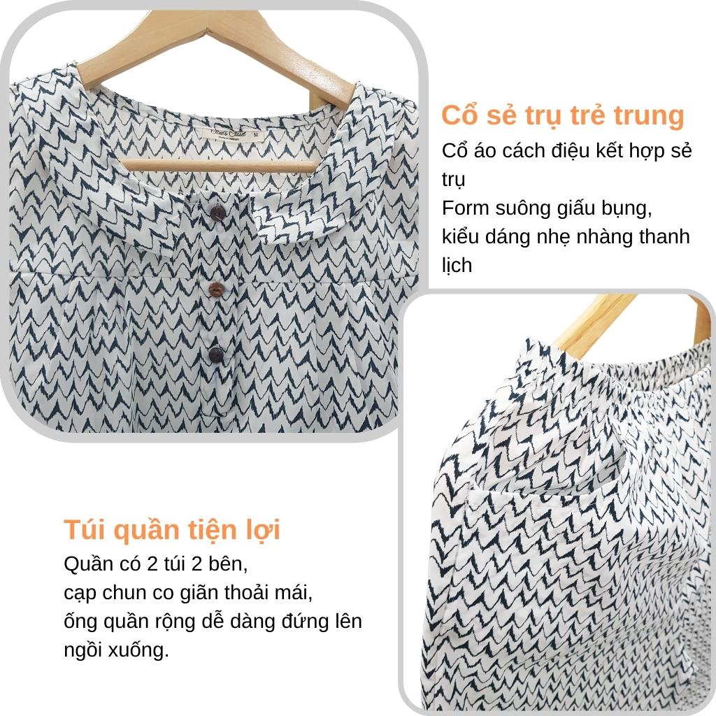 Đồ bộ lửng nữ Obee's Closet Set bộ lửng kate cổ trụ