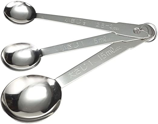 Set 3 thìa đong gia vị xuất xứ Nhật Bản bằng inox cao cấp không hoen gỉ