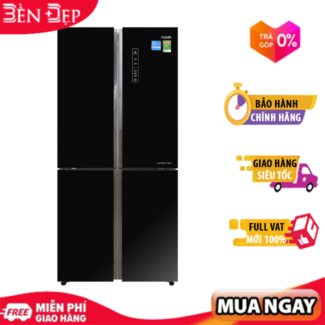 [TRẢ GÓP 0%] Tủ lạnh Aqua Inverter 456 lít AQR-IG525AM GB (Giá áp dụng giao tại HN, HCM& các tỉnh liên hệ shop)