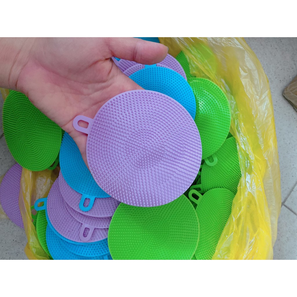 Miếng rửa chén - miếng rửa bát silicon đa năng (  combo 2 miếng)