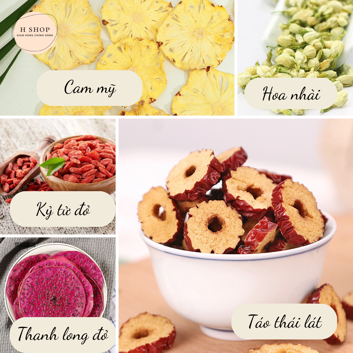 Detox pineapple mix Red Dragon tea set (pineapple, Red Dragon Bar, slicing Apple, goji, Jasmine)-Box 10, 20, 30