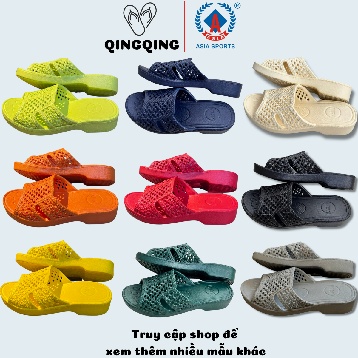 Dép tổ ong,dép đi trong nhà ASIA  form chuẩn- Hàng chính hãng,đế dày 3cm