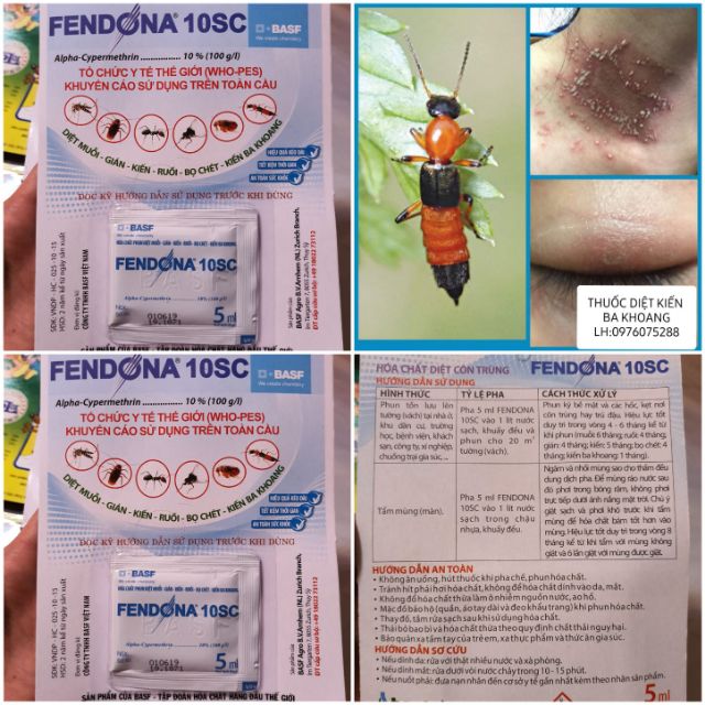 Thuốc diệt kiến ba khoang Fendona 10sc thuốc diệt kiến sinh học thuốc xịt
