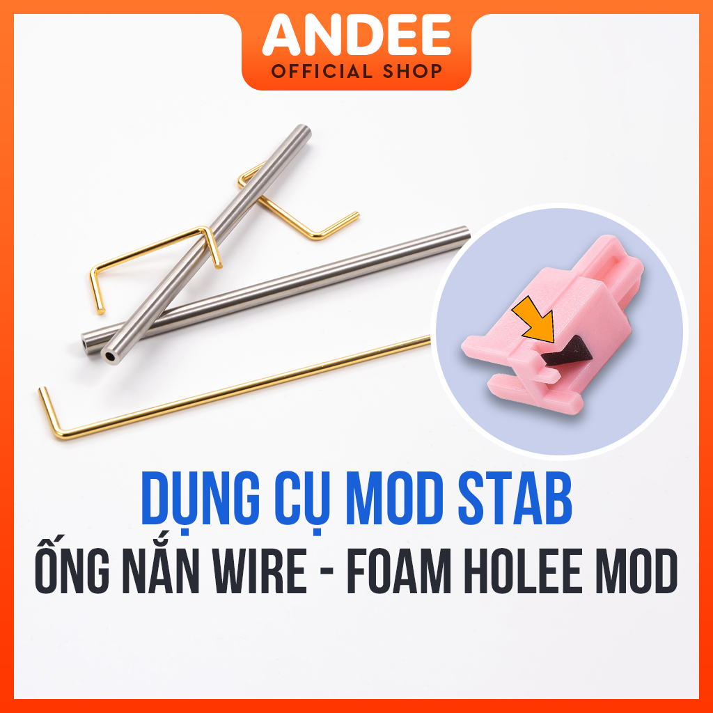 Dụng cụ nắn thẳng wire và foam holee mod giúp mod stab bàn phím cơ