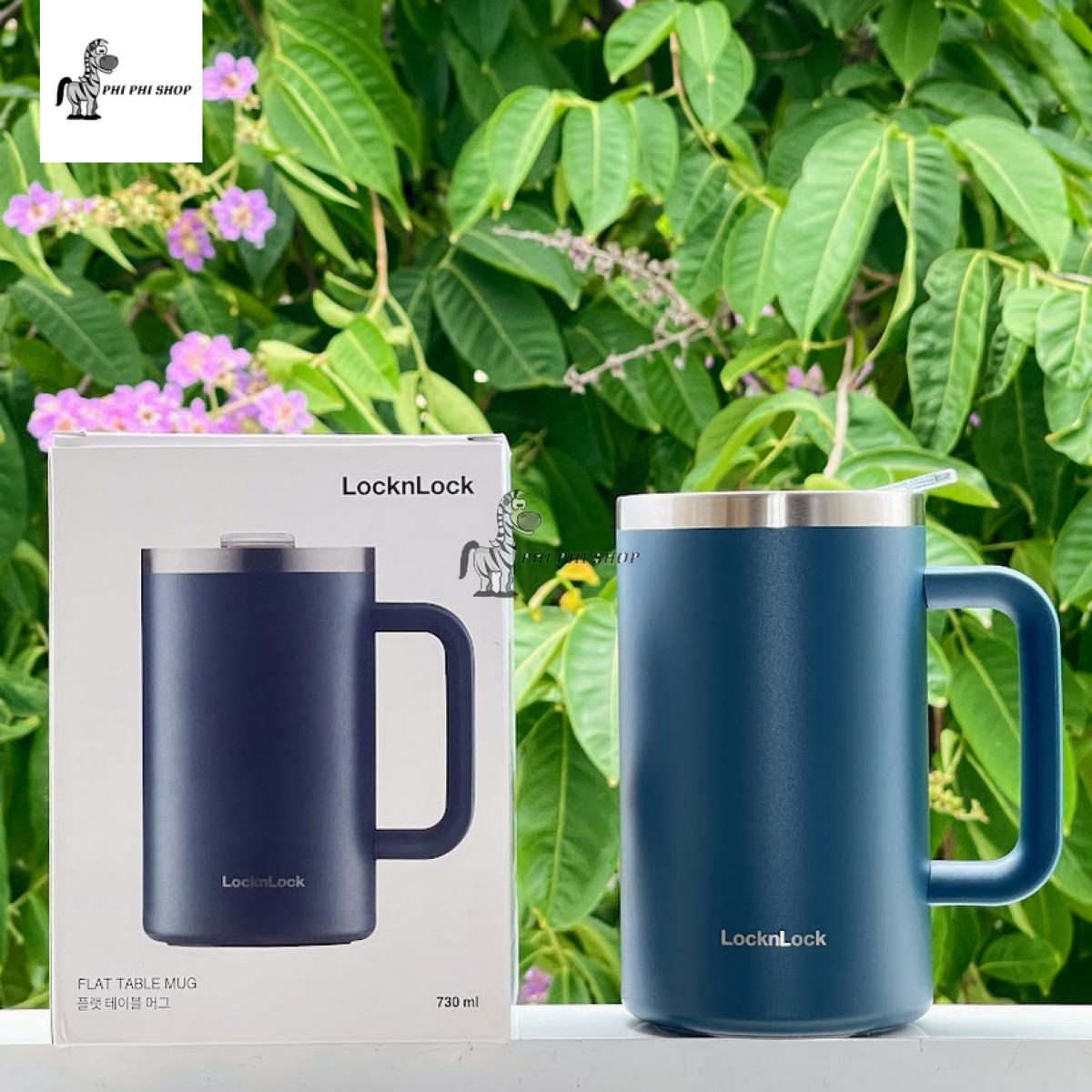 Ly giữ nhiệt lock&lock flat table mug 730ml lhc4320