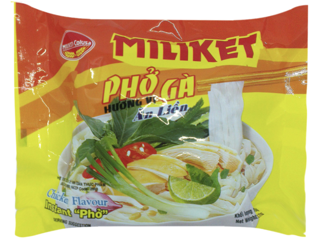 Thùng 30 gói phở Miliket 65g