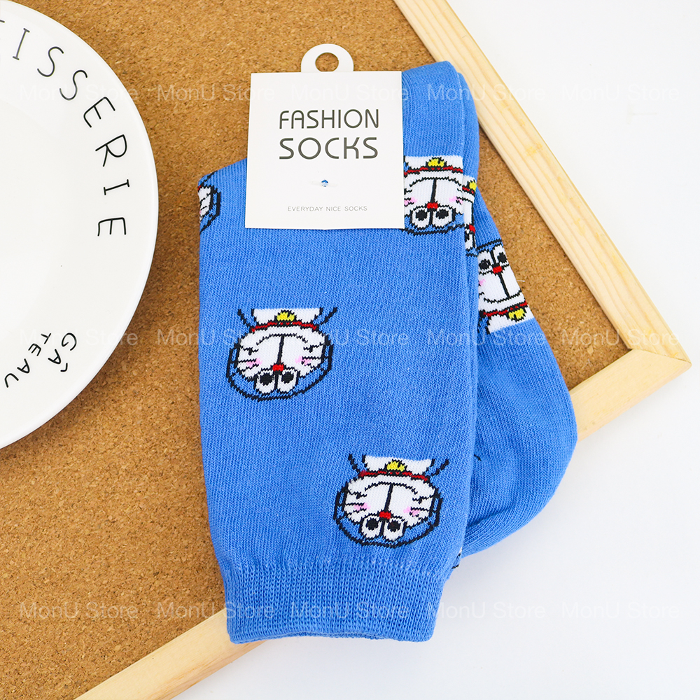 Tất vớ bắp chân hình doraemon doremon dễ thương cute tooyoo bk00152