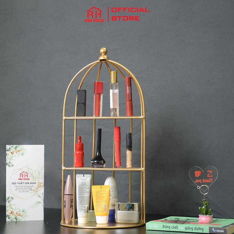 [HCM]Kệ Lồng Chim Đựng Mỹ Phẩm - Nước Hoa