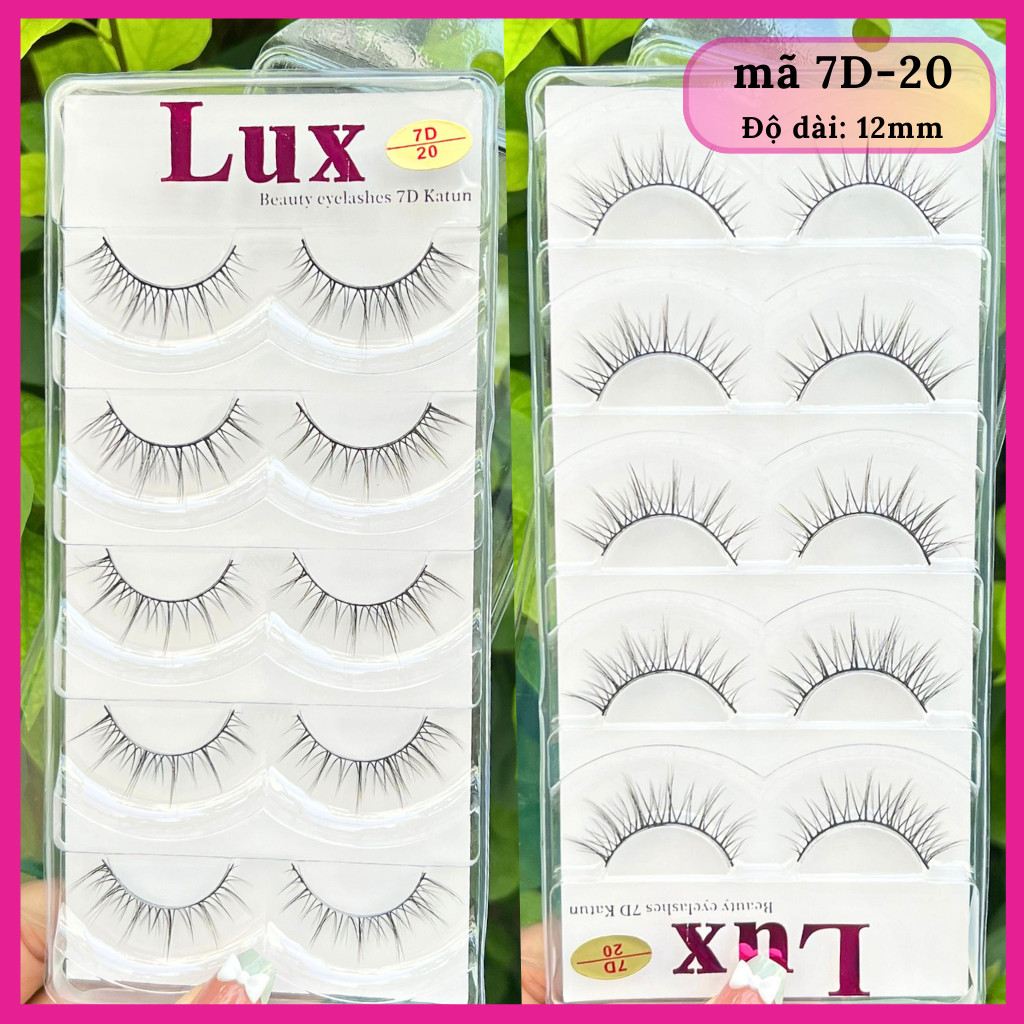 Mi giả LUX 7D Katun Cao Cấp [5 CẶP/HỘP]