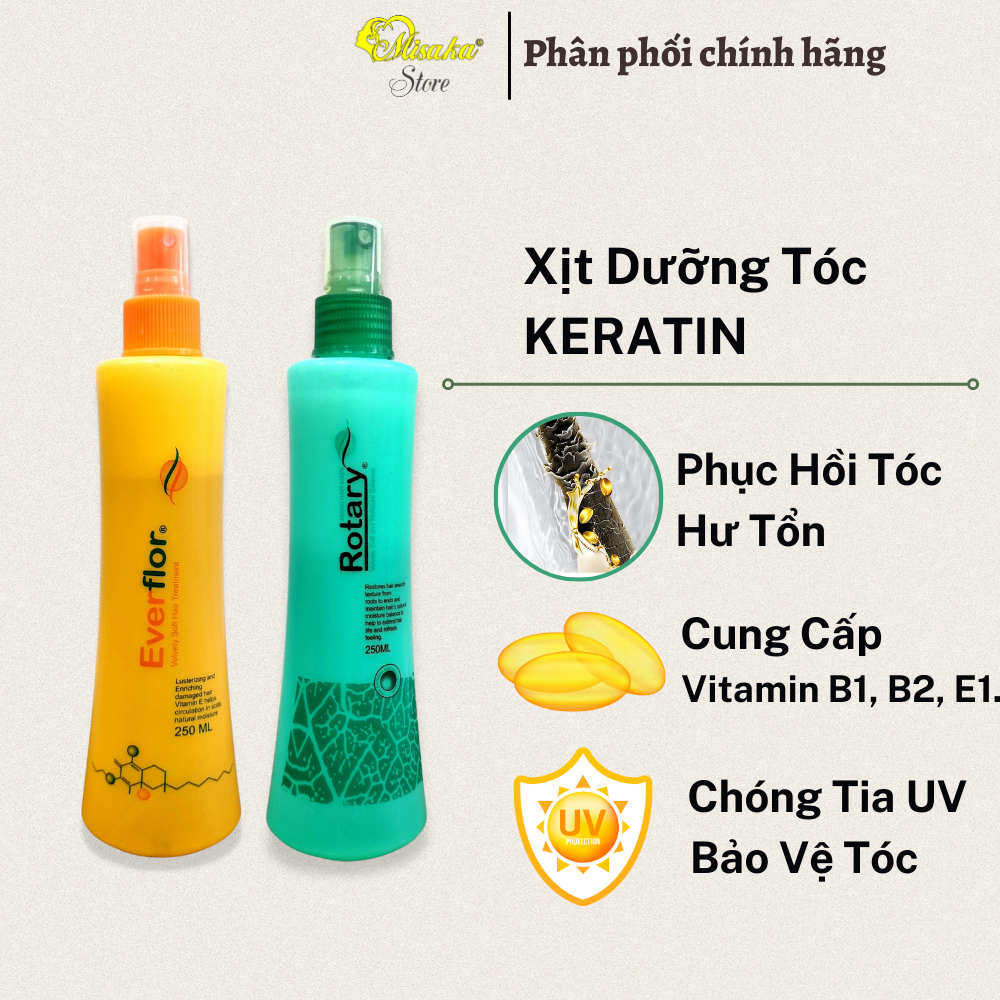Xit dưỡng tóc Everflor ,Rotary phục hồi tóc , thơm tóc , 250ml