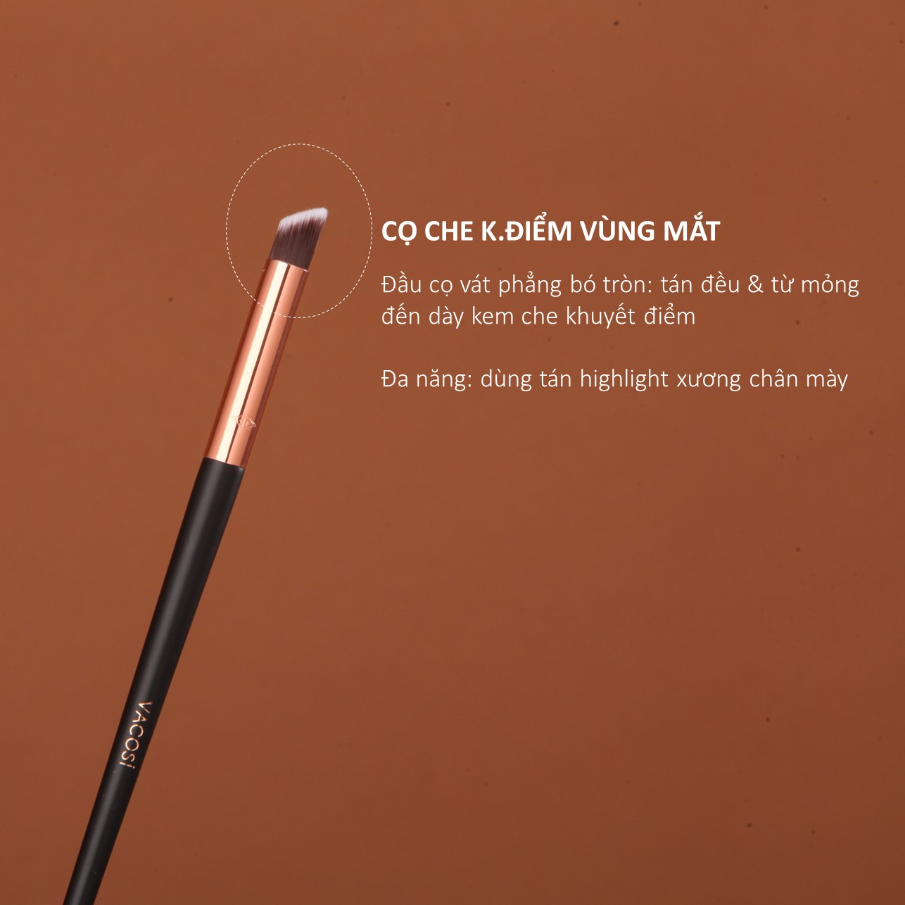 Cọ Mắt VACOSI - E02 / E03 / E10 Cọ Phấn Mắt