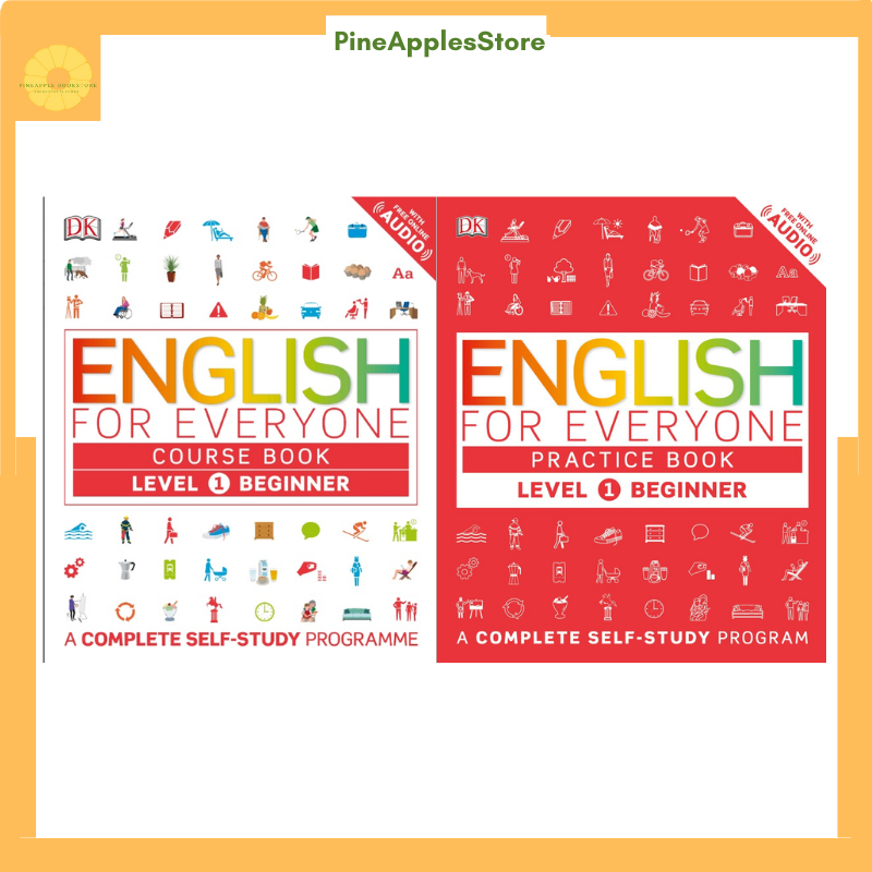 Sách English For Everyone  Level 1 Beginner Practice book&Course book