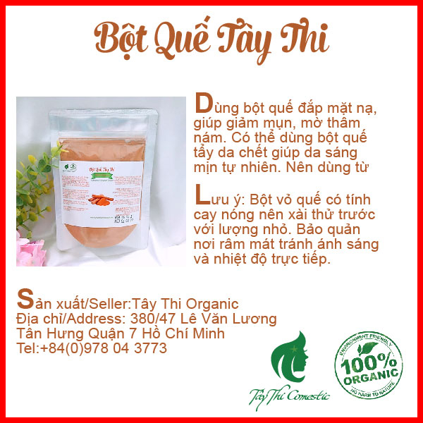 Bột Vỏ Quế Xay Mịn Tây Thi Gói 100 Gram