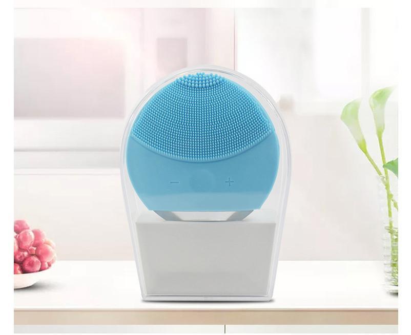 MÁY RỬA MẶT CHĂM SÓC DA MINI USB (Có hộp nhiều màu) [ Máy rửa mặt silicon # Máy rửa mặt dùng Pin ]