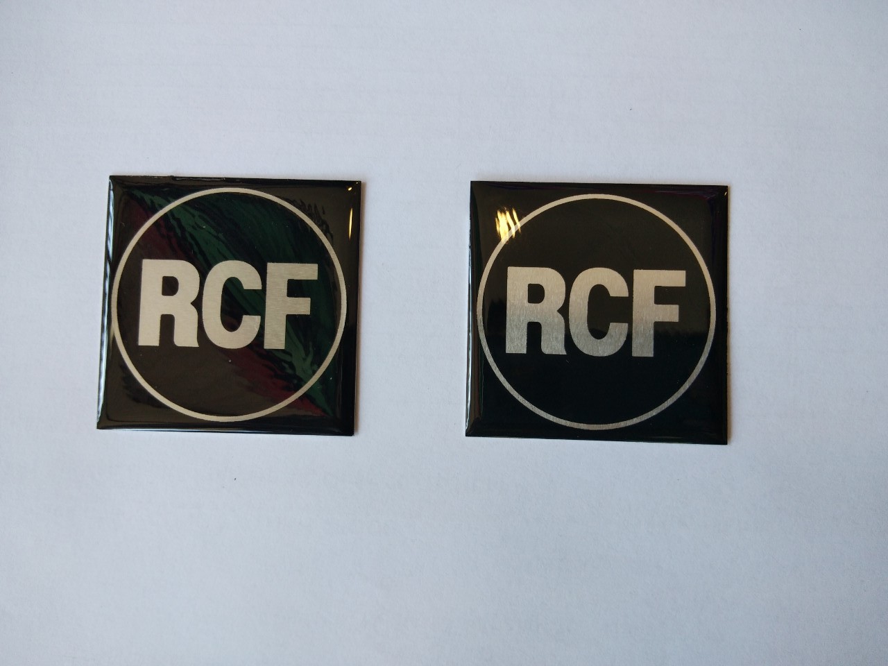 [HCM]CẶP TEM DÁN THÙNG LOA LOGO RCF- GIÁ 1 CẶP