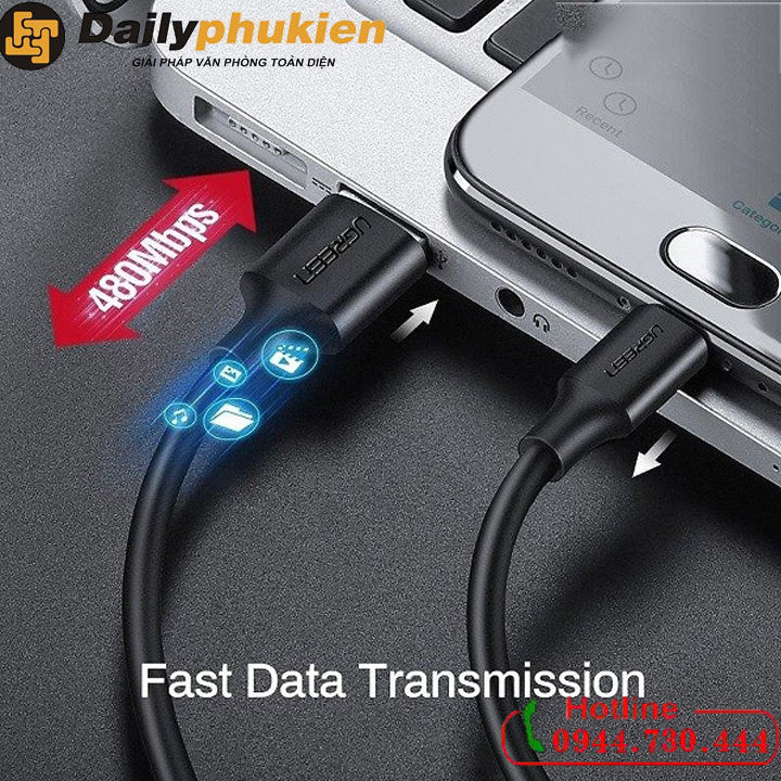 Dây sạc Micro USB sang USB 1m UGREEN 60136