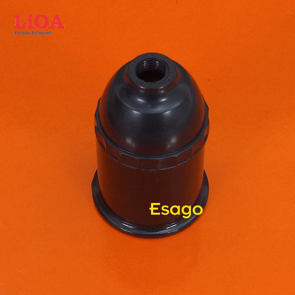 [HCM]Đui đèn LiOA đui xoáy E27 màu đen - DDXB