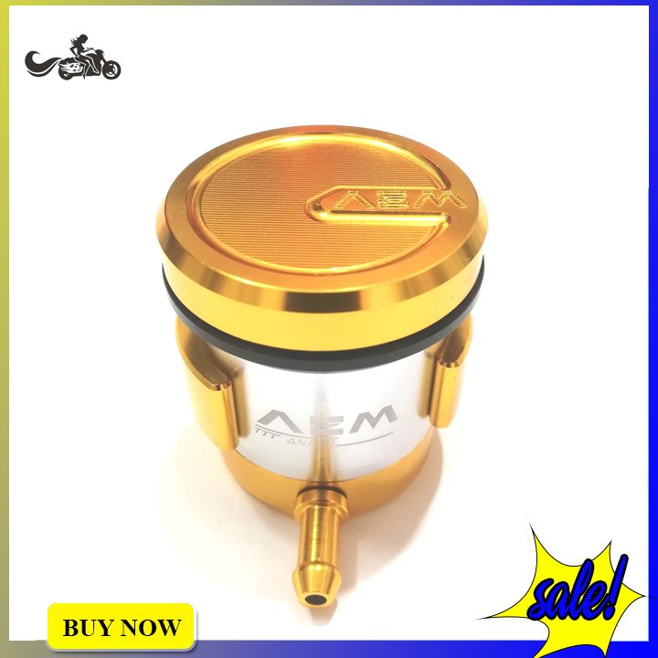 Bình Dầu AEM Cho Xe Máy Gắn Nhiều Dòng Xe Màu Vàng