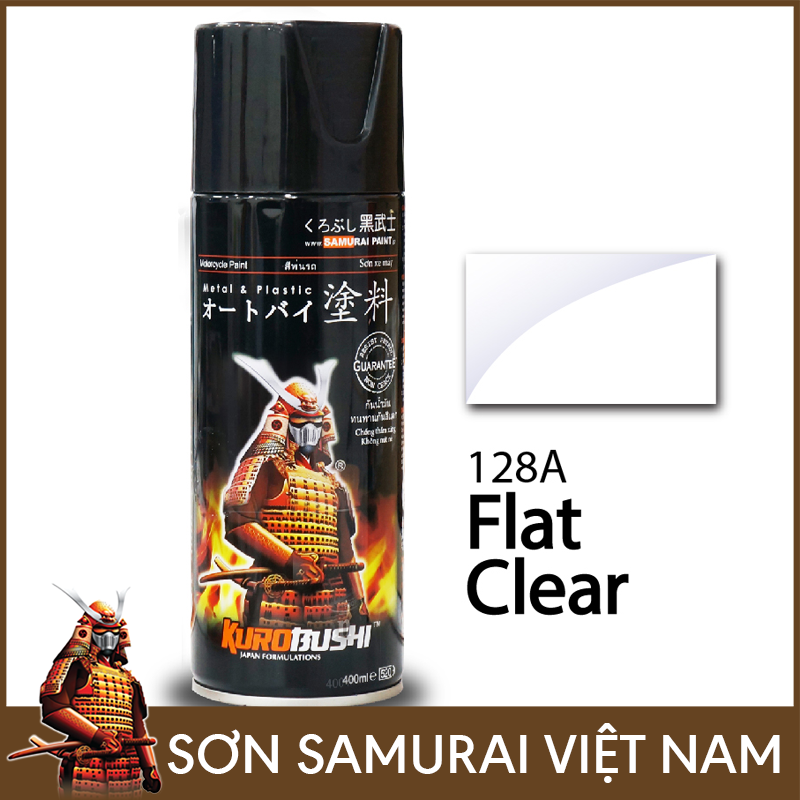 Sơn samurai bóng - Chai phủ bóng 128 sơn xịt samurai