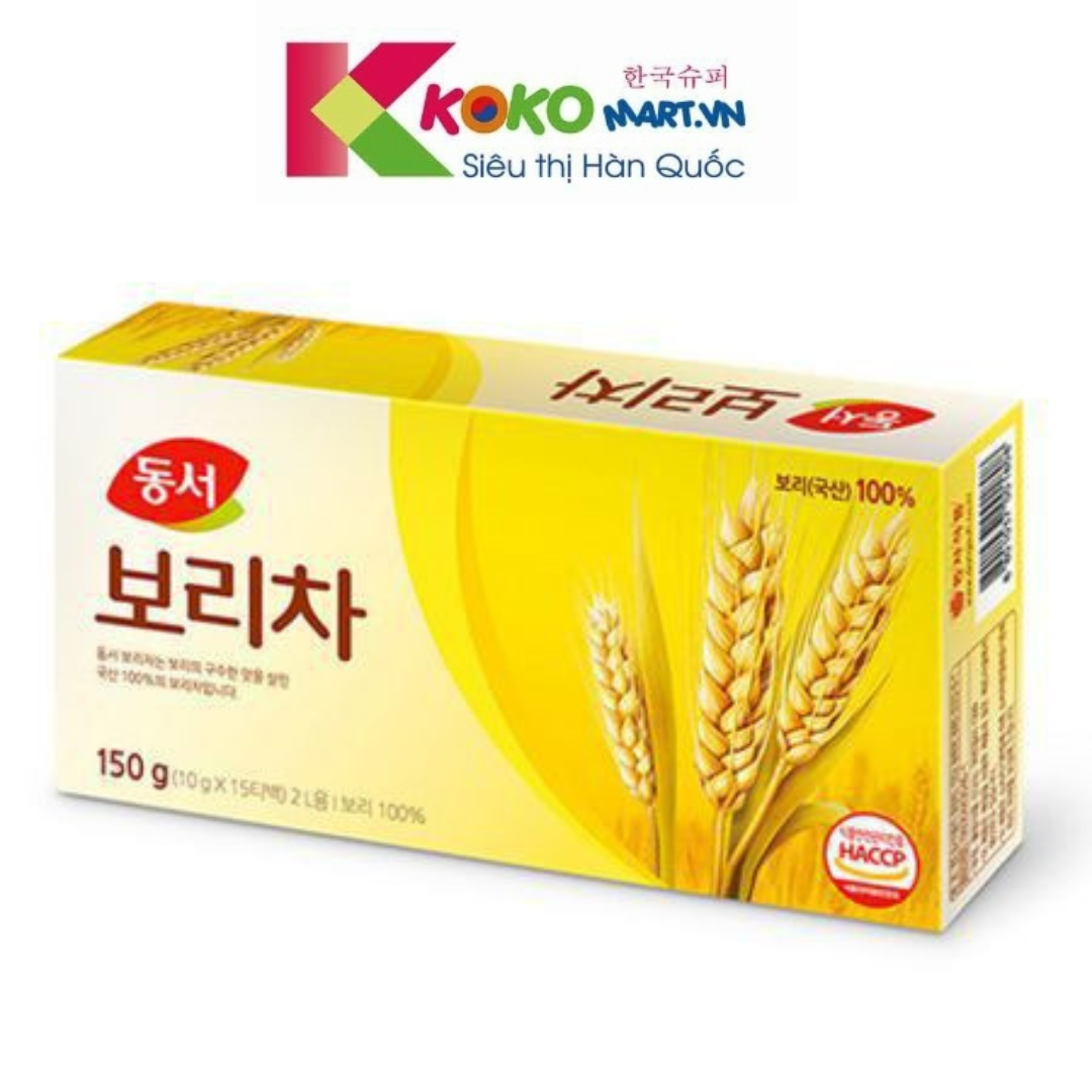 Trà lúa mạch Dongshu Hàn Quốc hộp 15 túi lọc