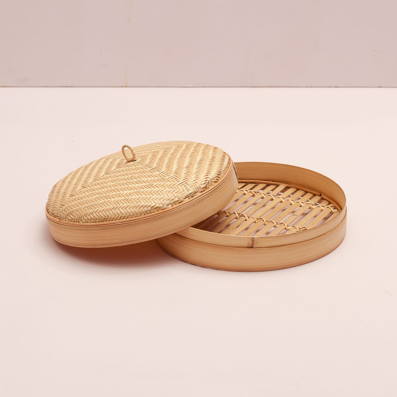Xửng hấp tre có nắp (3 cỡ)