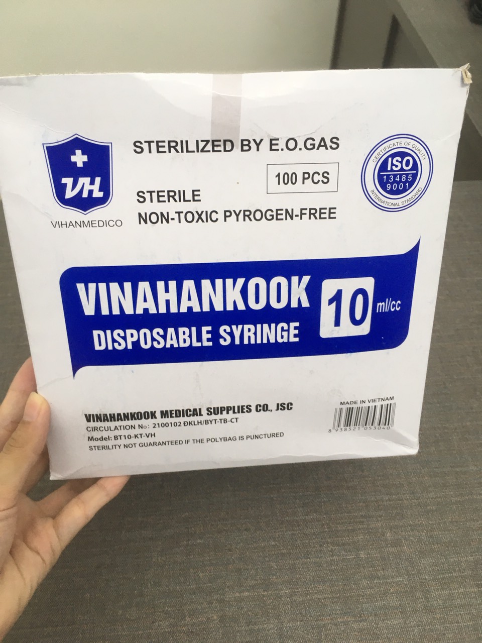 Bơm tiêm dùng 1 lần VINAHANKOOK (10ml/cc)