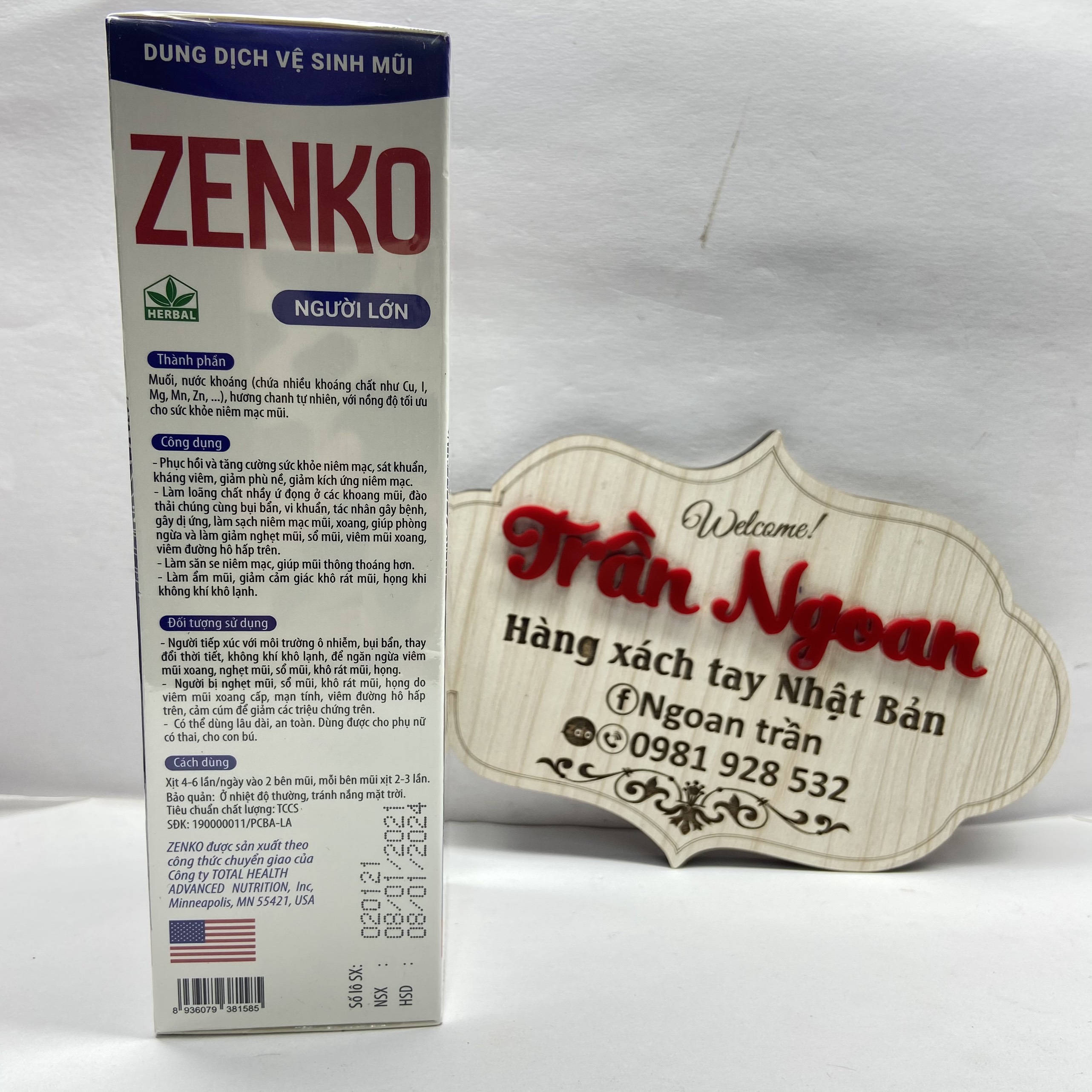 Dung Dịch Vệ Sinh Mũi Zenko - Chai 75ml