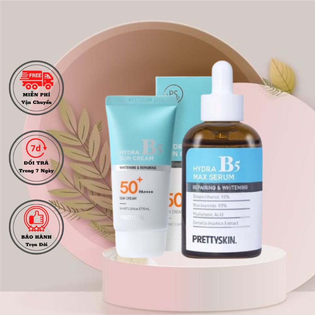Combo 2 sản phẩm serum Dưỡng Da B5 & Chống Nắng B5