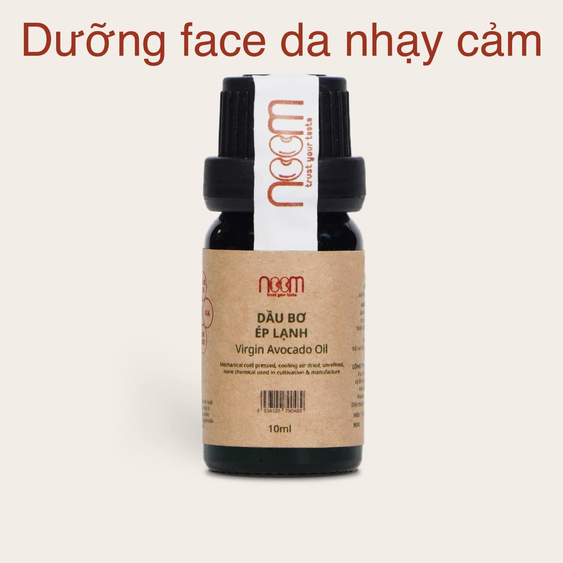 DẦU BƠ ÉP LẠNH NOOM (Virgin Avocado Oil) CHAI 10ml