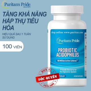 Viên uống bổ sung lợi khuẩn Puritan s Pride Probiotic Acidophilus 100 viên thumbnail