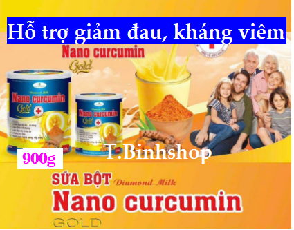 [Date 2027, 900gr/hộp] Sữa nghệ Nano Curcumin Gold .