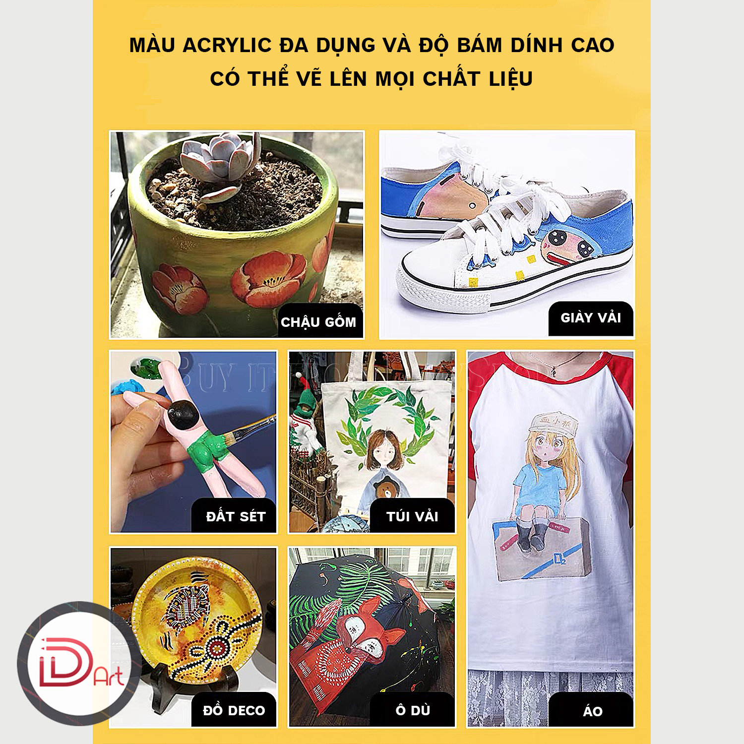 [PART 1] Màu vẽ Acrylic MONT MARTE tuýp lẻ (75ml)